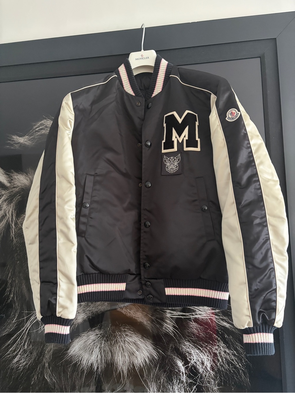 Moncler Duque Bomber Jacket Reversible Chinese New Year Size 3 Great Condition.